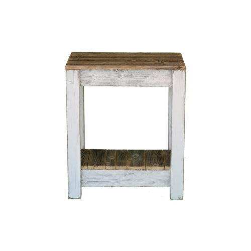 Highland Dunes Marleigh 26'' Tall Solid Wood End Table & Reviews Wayfair